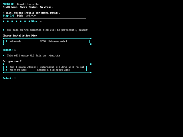 Disk selection