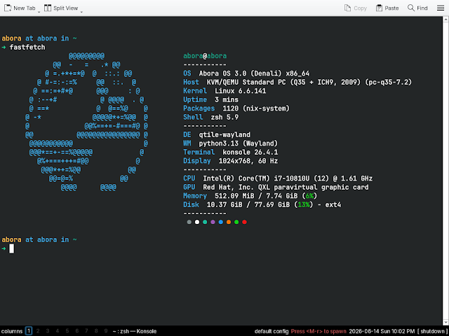 Qtile tiling WM