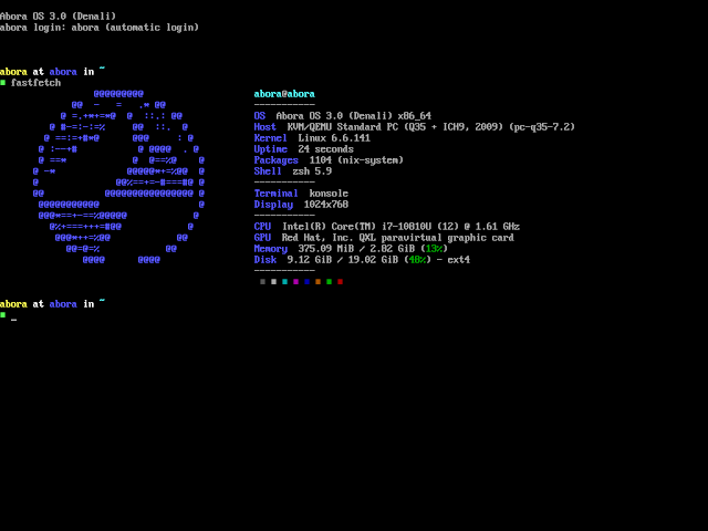 TTY boot screen